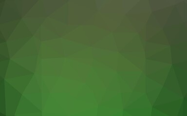 Light Green vector polygonal pattern.