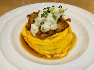 チキン南蛮 オムライス