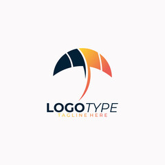 modern umbrella logo for insurance company