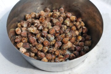 Black Fungus on Chickpea with Selective Focus in a Bowl, Fungus on Food