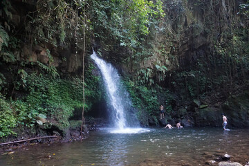 Beautiful Kalibendo Waterfalls in Banyuwangi East Java Indonesia