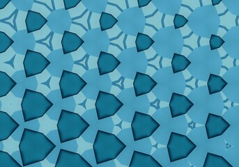 Fototapeta na wymiar Blue abstract geometric winter christmas background illustration