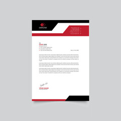 Abtract and unique Business Letterhead Template vector element.