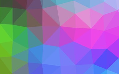 Light Multicolor, Rainbow vector shining triangular template.