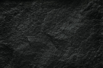 Black slate dark stone texture nature background with space