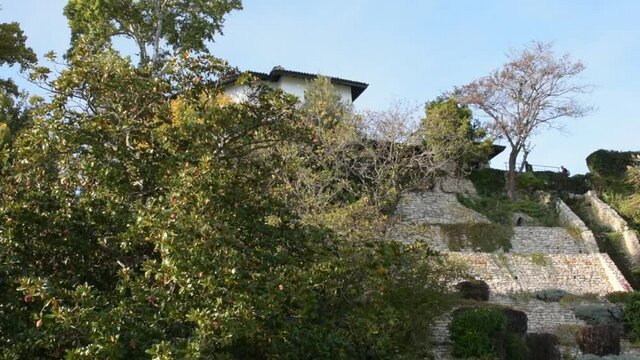 Walls of The Balchik Palace in Bulgaria.