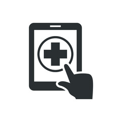 Online medical help icon