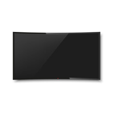 Realistic TV, modern blank screen lcd, led. Vector