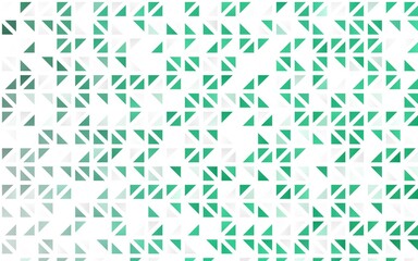 Light Green vector seamless layout with lines, triangles.