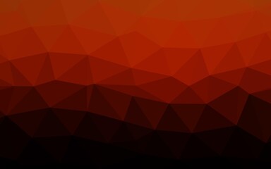Obraz premium Dark Orange vector polygonal pattern.