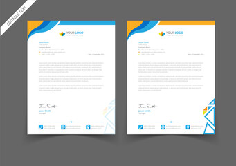 clean and modern Letterhead template design to save time