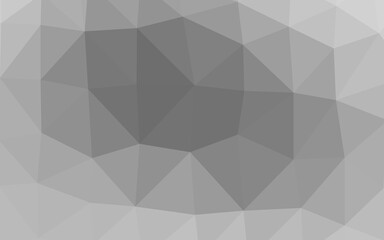 Light Silver, Gray vector blurry triangle texture.