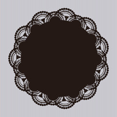 レースペーパー 背景 フレーム 素材 ベクター イラスト 水色 青 Wall Mural Necology