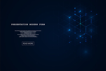 Abstract polygonal space