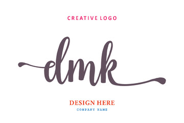 logo composition of the letter DMK is simple easy to understand, simple and authoritative