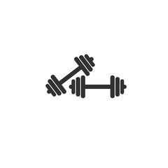 Fototapeta na wymiar Dumbbell Icon, gym activity icon in trendy flat style. Stock vector illustration isolated on white background.