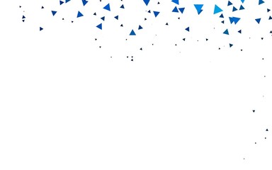 Light BLUE vector backdrop with lines, triangles.