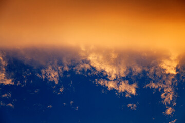part of clouds with many soot particles