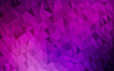 Dark Purple vector polygon abstract layout.