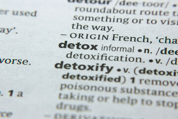 Word or phrase Detox in a dictionary.