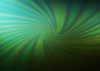 Dark Green vector blurred and colored template.