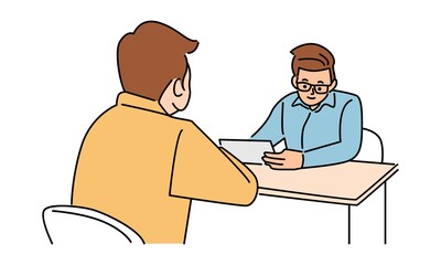 Business consultant manager and employee