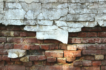 Abstract brick wall texture background, cropped shot. Abstract texture backdrop.
