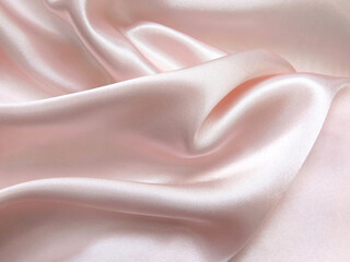 Obraz premium Texture satin. silk background. shiny wavy pattern canvas. color fabric, cloth