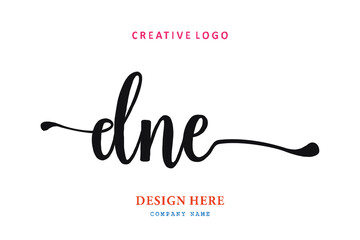 simple DNE letter arrangement logo is easy to understand, simple and authoritative