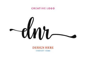 simple DNR letter arrangement logo is easy to understand, simple and authoritative