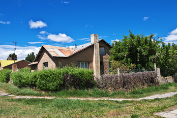 Fototapeta na wymiar The house in El Calafate, Patagonia, Argentina