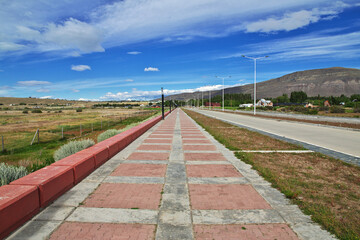 The road in El Calafate, Patagonia, Argentina