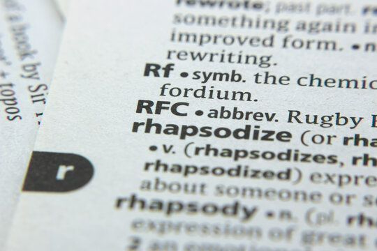 Word or phrase Rfc in a dictionary.