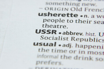 Word or phrase Ussr Abbreviation in a dictionary.