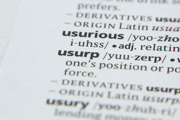 Word or phrase Usurp in a dictionary.