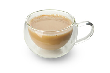 Cup of coffee isolated on white background