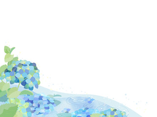 あじさいのフレーム