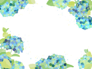 あじさいのフレーム