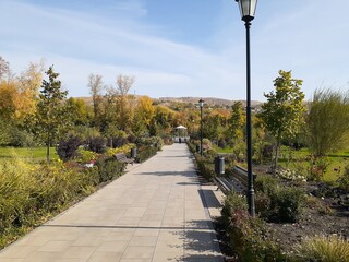park in the city of Wols, Saratov region, Russia