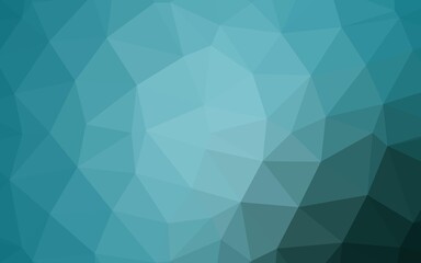 Light BLUE vector triangle mosaic cover.