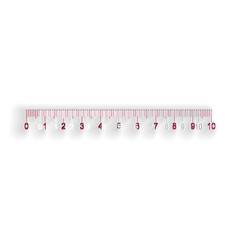 Paper cut Measuring scale, markup for rulers icon isolated on white background. Size indicators. Different unit distances. Paper art style. Vector.