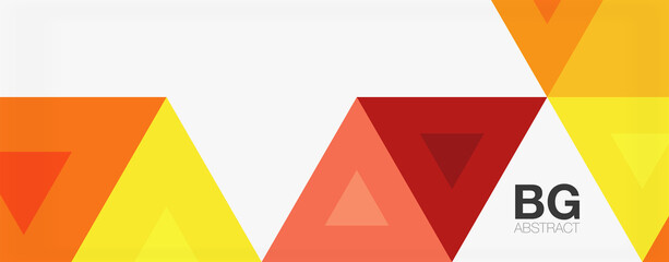 Mosaic triangle pattern abstract background for cover, banner, flyer and poster and other template