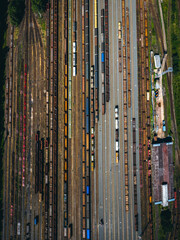 Obraz premium Ceska Trebova is the 3rd largest container transport terminal in the Czech Republic. It allows the handling of up to 6000 containers on an area of ​​13.8 ha.