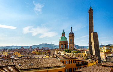 famous old town of Bologna in italy