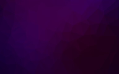 Dark Purple vector triangle mosaic texture.