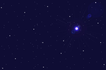 Star universe background vector illustration