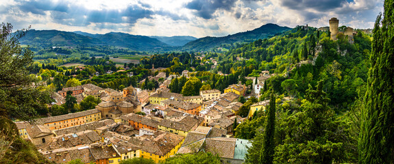 old town of Brisighella in italy