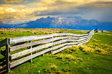 view at the rittner horn in italy - near bozen