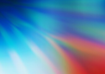 Light Blue, Red vector blurred and colored template.