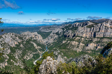 Obraz premium Verdon Gorge, Gorges du Verdon in French Alps, Provence, France